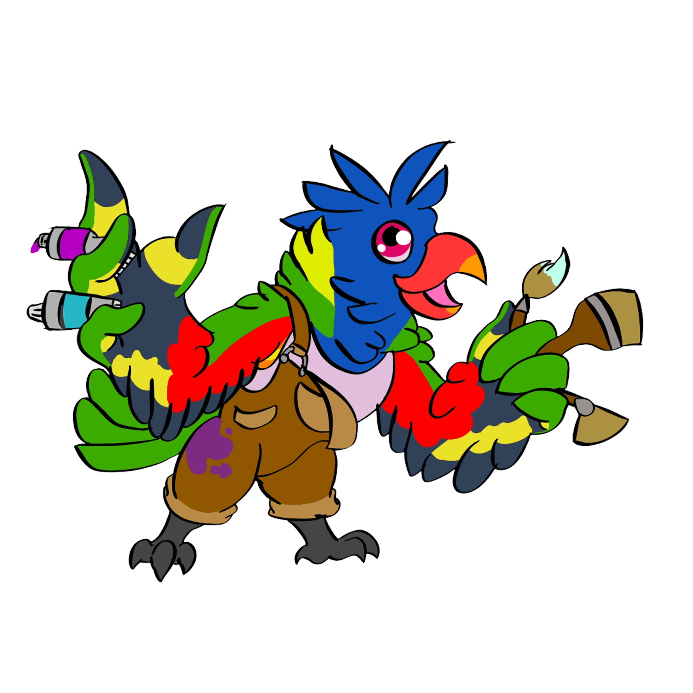 Roscoe the Paint Splattering Lorrikeet